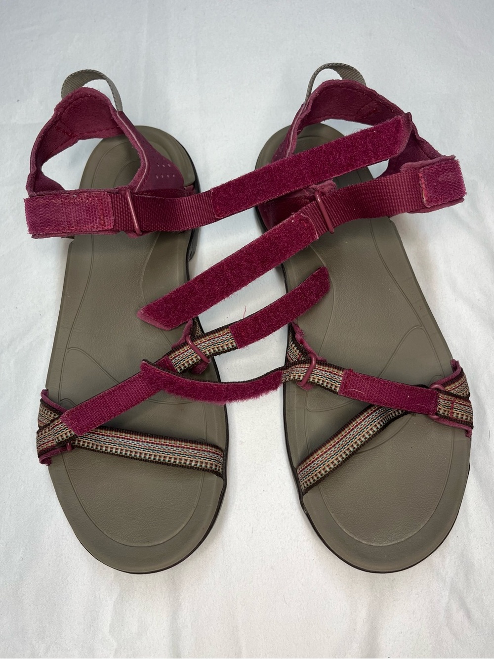 Teva Women's Oneway Sandals Burgundy - Picture 6 of 10